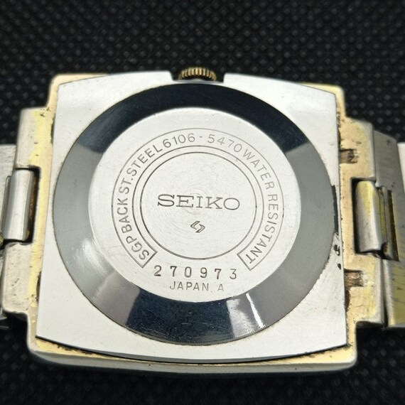 day/date @ 6 rare Vintage Seiko 5 automatic 6106c… - image 8