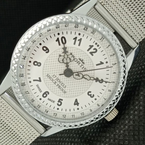Vintage Fortis Winding Swiss Mens Refurbished Mens Silver Dial Wrist Watch 622c a416985 1 Etsy Canada