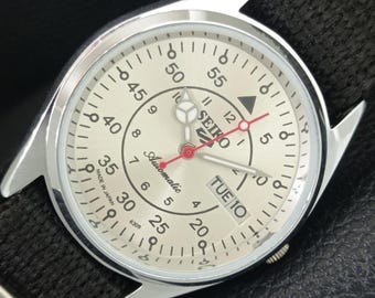 Seiko 5 - 7S26-0550 Automatic Men's Watch Day Date Japan Made - Etsy