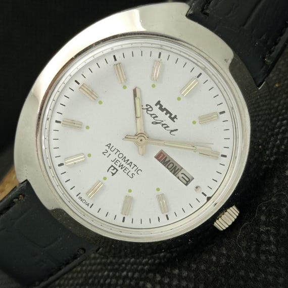 Authentic Hmt Rajat 6501 Automatic Mens Old White Dial Watch A424917 a Etsy UK