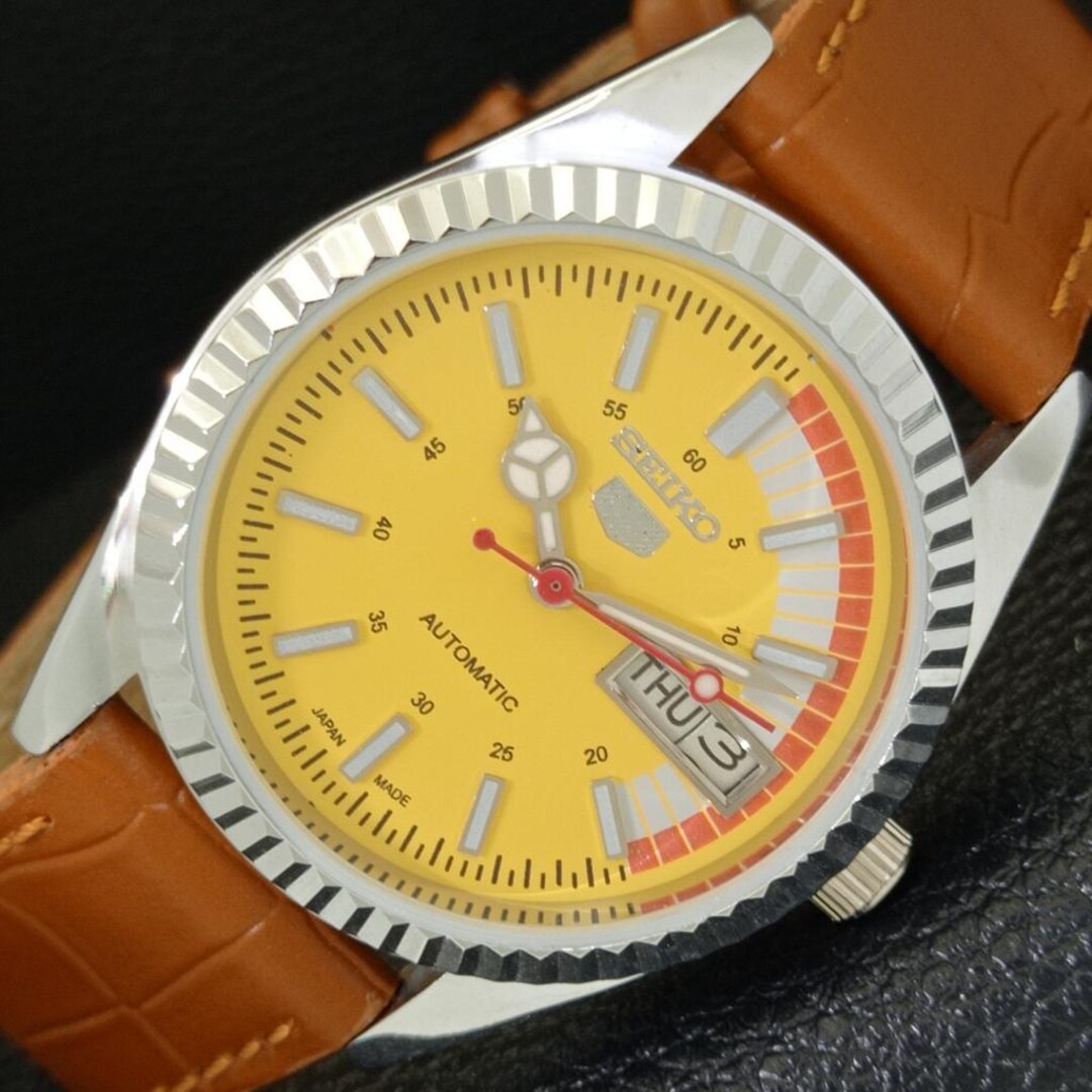 再生品 ヴィンテージ セイコー5 自動巻き 6309a 日本製 メンズ