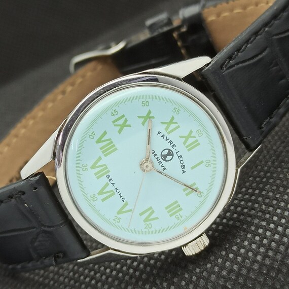 Vintage Favre Leuba Geneve Sea King Winding 253 Swiss Mens - Etsy