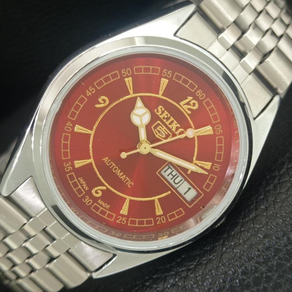 Vintage Seiko 5 Automatic 6309a Refurbished Japan Mens Day/date