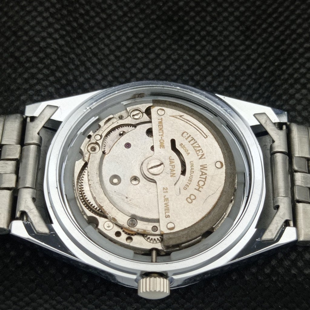 Vintage Refurbished Citizen Automatic 8200 Japan Mens Day/date