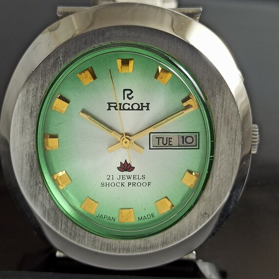 Vintage Ricoh R31 Automatic Japan Mens Day/date Oval Shape | Etsy