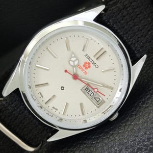 Vintage Seiko Expo 70 Automatik Überholte Japan 6309a Herren Day / Date Silber Color Zifferblatt Transparente Rückseite Armbanduhr A 441.857-1