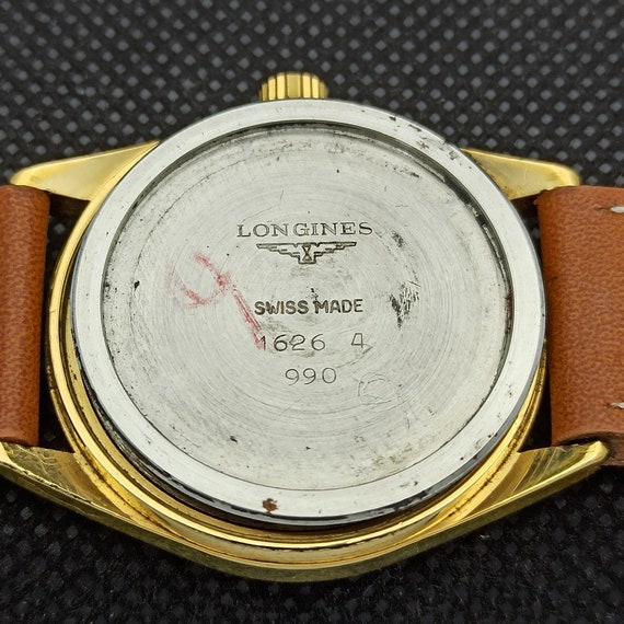 Vintage Longines Automatic L990.1 Swiss Mens Gold Plated Date Slim