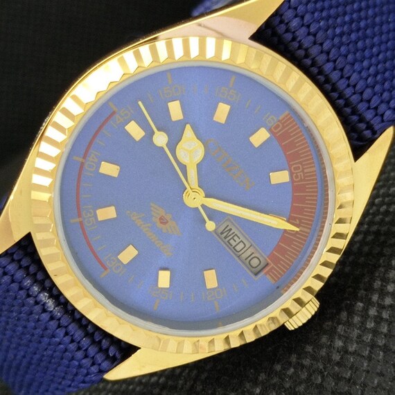 Vintage Refurbished Citizen Automatic 8200 Japan Mens Day 