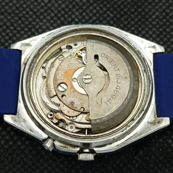 Authentic Orient Crystal Automatic 46941 Mens Japan Blue Dial