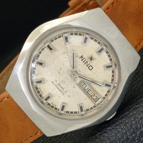 Orologio da uomo Nino automatico svizzero 2066 con giorno e data e