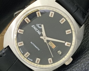 Vintage 1950's Enicar Military-style Manual Wind Watch - Etsy Norway