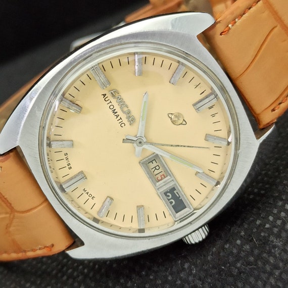 Vintage Enicar Automatic 167 Swiss Mens Day/date Watch - Etsy