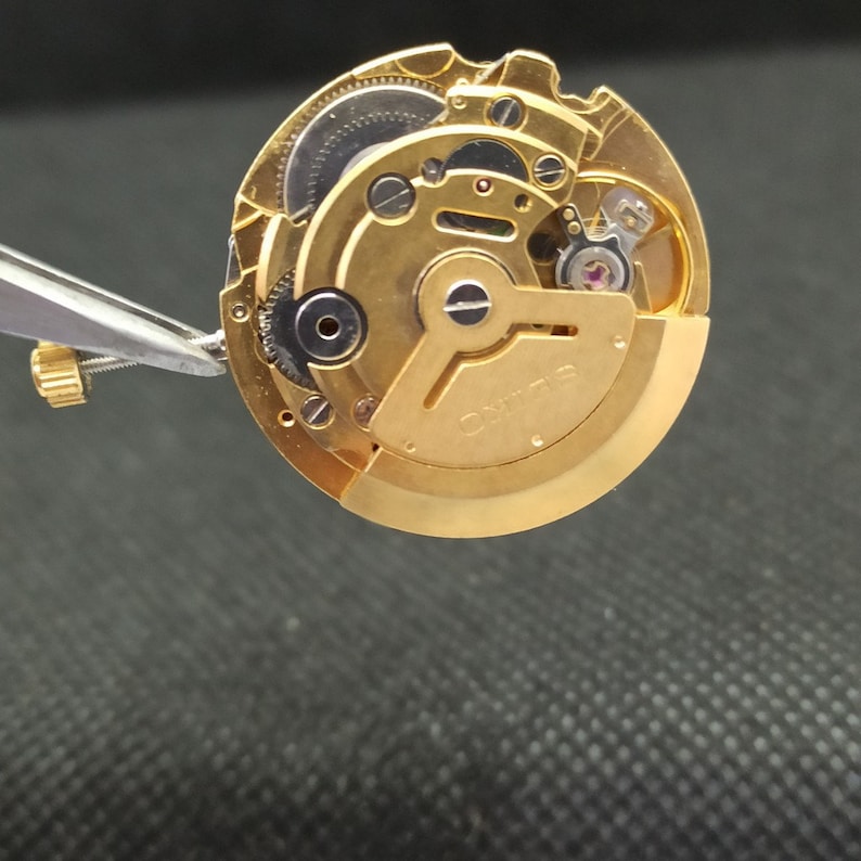 Genuine Vintage Seiko 6309 Automatic Serviced Movement Gold Plated Free Shipping image 4