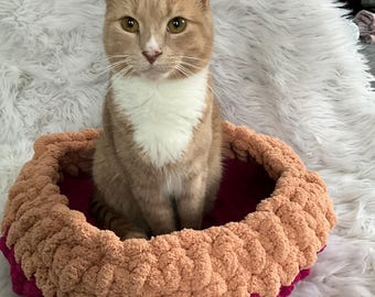 Cama de ganchillo para gatos