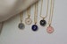 18K Gold Color Coin Necklace Heart, Star, Moon Shape Round Pendant Gold Necklace Waterproof Chain Moon Star Necklace 
