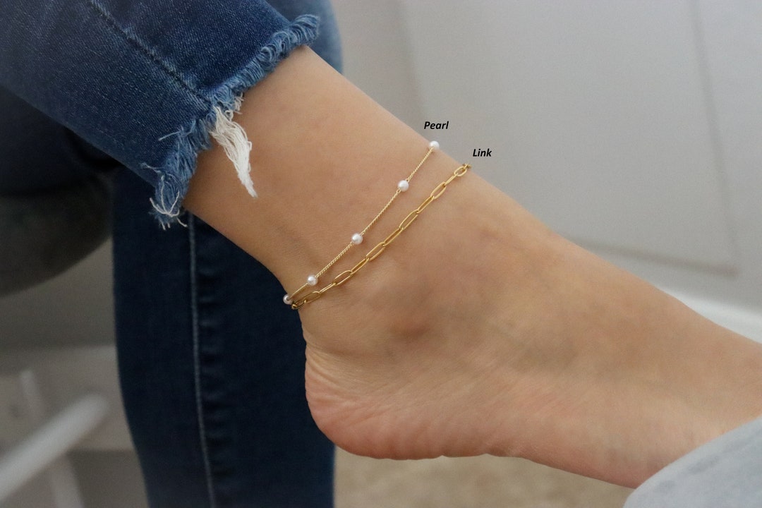 Women Gold Anklet ・ Ankle Bracelet Boho Indian Anklet