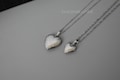 Sterling Silver Heart Locket Necklace, Custom Engraved Necklace, Photo Necklace, Personalized Gifts, Gift for Mom, Anniversary Gifts