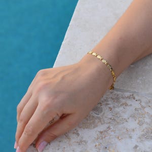 Gold Fish Luck Chain Bracelet · Minimalist Handmade Fish Shape Elegant Everyday Bracelet · Ankle Bracelet Body Jewelry Gold Filled Gift Her