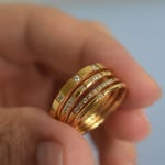 Textured Gold Rings