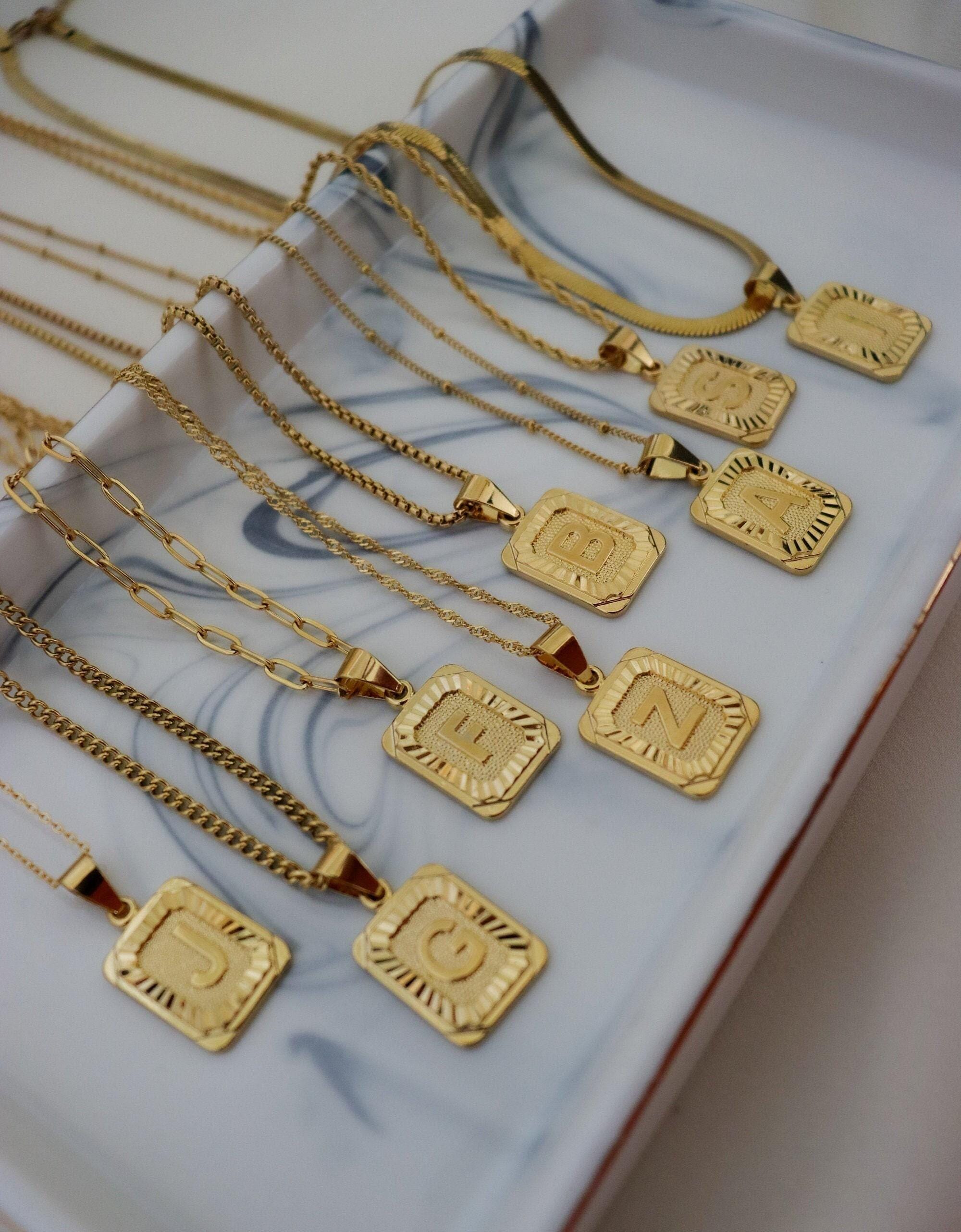 Gent's Ladies 14K Yellow Gold Large Fancy Script Initial D Charm For Necklace | UK