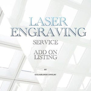 Engraving - Customization & Personalization Add on Service - Ring Engraving, Front / Backside Engraving, Laser Engrave Any Metal