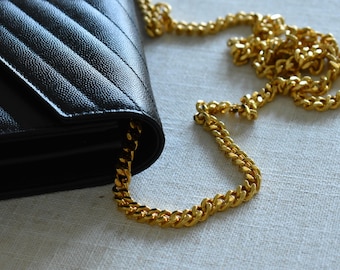 Gold Purse Chain - High Quality Lux Link Strap Bag Accessories Luxury Purse Chain Handbag Crossbody Shoulder Top Chain For Wallet Women Gift