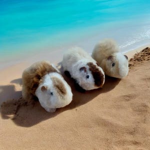 Guinea Pig - Real Baby Alpaca Fur Plush Toy - 100% Handmade - Extremely Soft