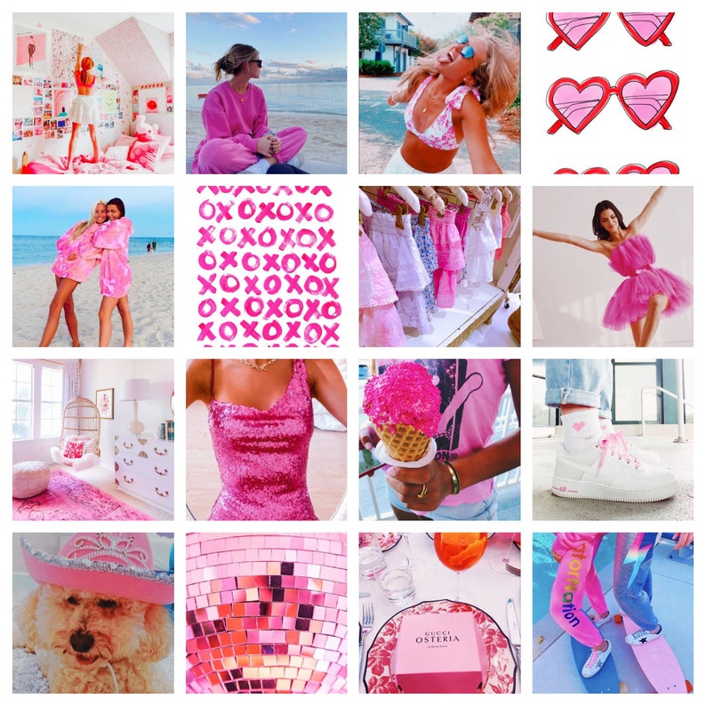 350 Photos Preppy Wall Collage Photo Kit digital Download - Etsy