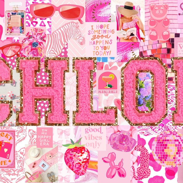 Preppy Collage Wallpaper Etsy