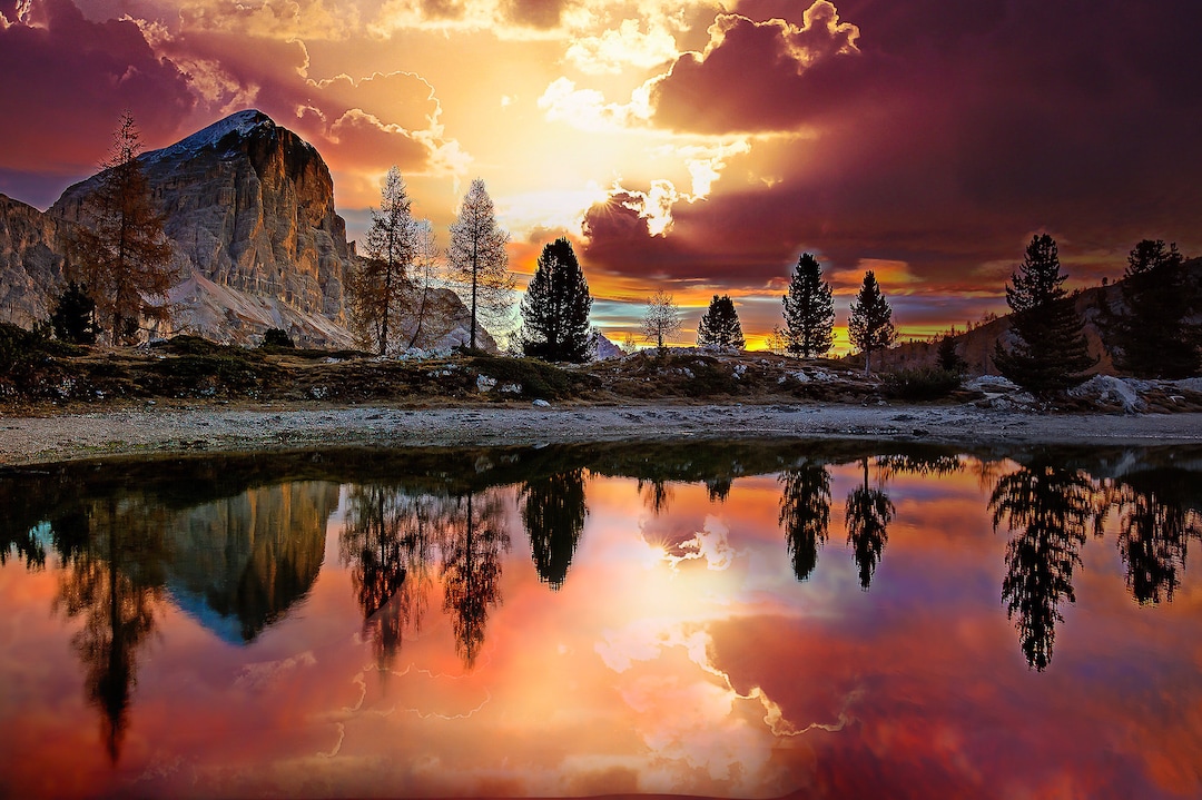 絵画 Iconic Landscape Mountain Landscape/landscape Wall Art/bedroom Decor/oil