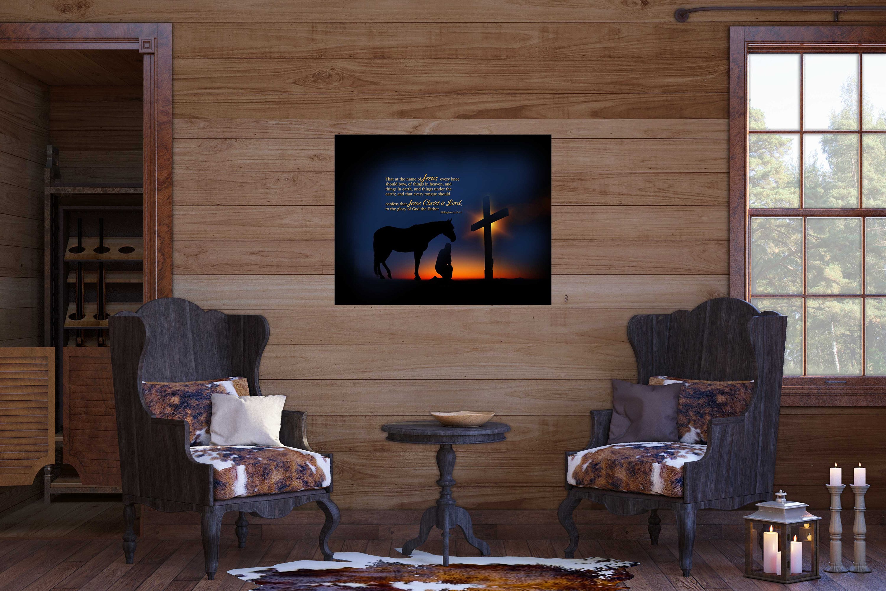 Giovanni 6-35 Gesù disse: Io sono il pane della vita, stampe artistiche su tela ispiratrici, regalo cristiano, decorazione per la casa, la chiesa o la cucina - Italia