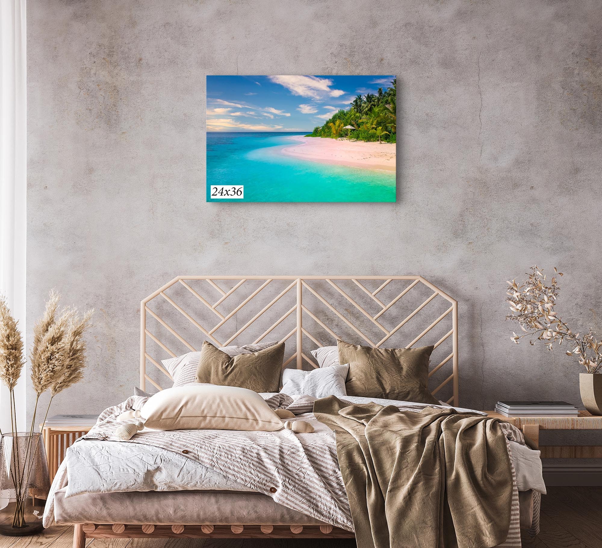 Leinwandbild 'Tropischer Strand' – Malediven-Feeling Für Deine Wand, Made In Germany