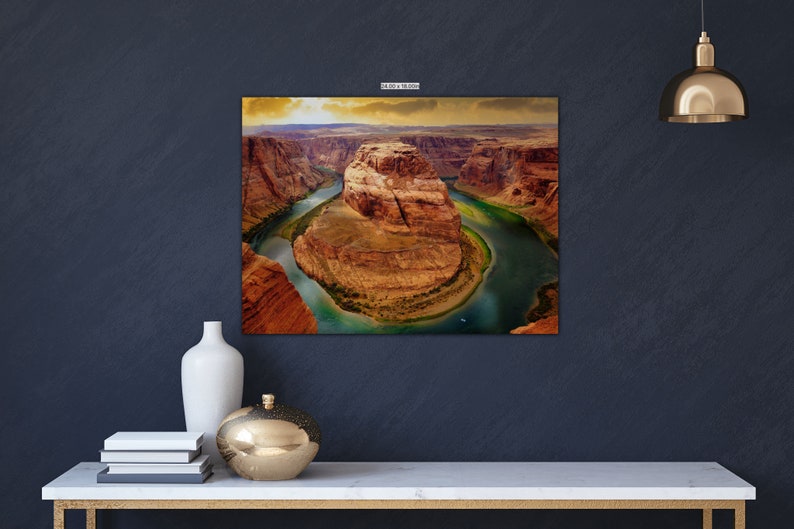 Grand Canyon National Park Horseshoe Bend Canvas Wall Art - Etsy