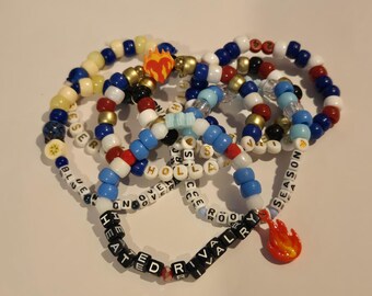 HR kandi friendship couples bracelets Shane Hollander Ilya Rozanov heated rivalry Hollanov inspired
