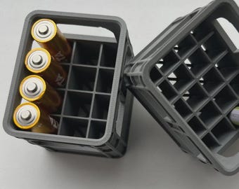 Beer Crate Battery Organizer STL | Printable Storage Solution | Instant Download