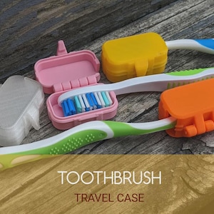 Toothbrush Travel Cover 3D Model Compact Toothbrush Case STL Durable Portable Hygiene Protector Travel Accessory Printable