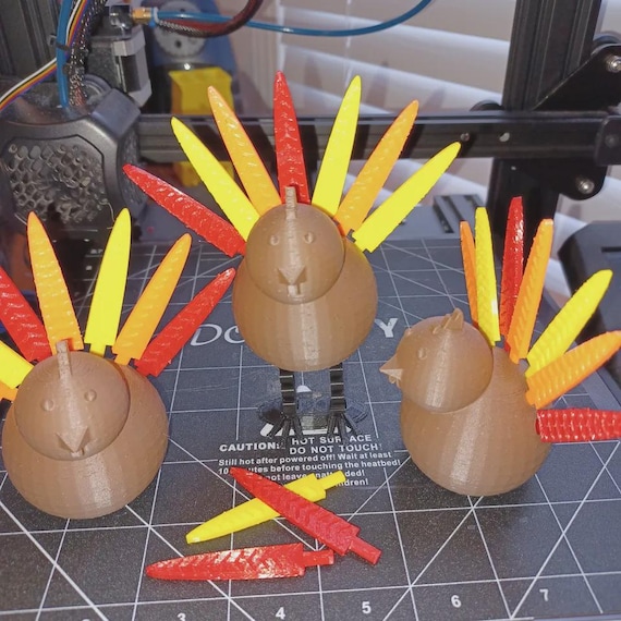Fall Bobble Turkey Centerpiece