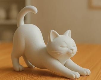Cat Figurine STL | Home Display Piece | Instant Download