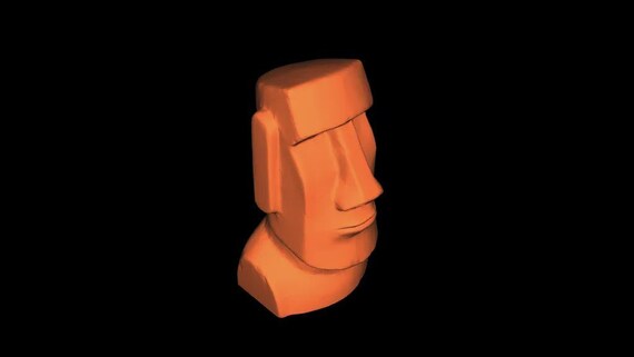 Moai Head Statue thumbnail 2