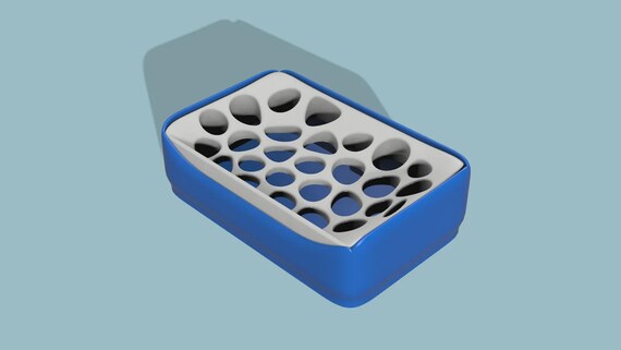Soap Dish Tray: Modern Draining Design (Durable PETG Material) thumbnail 2