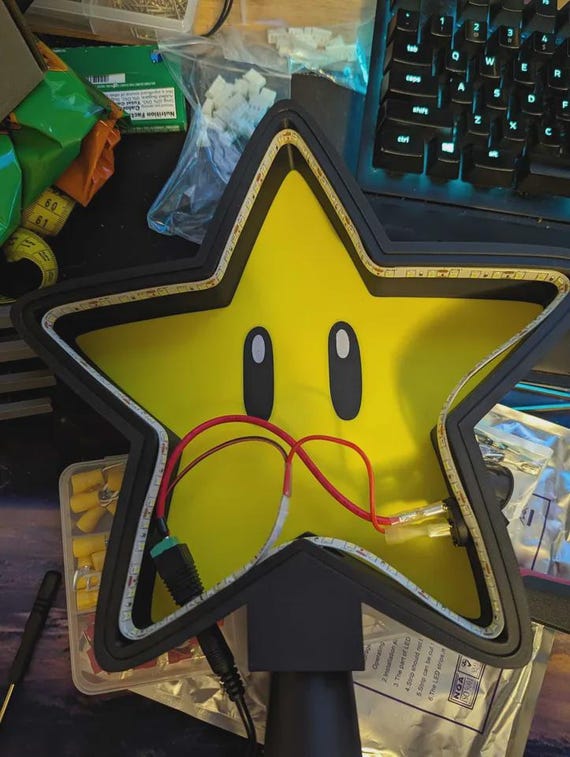 Gaming Star Tree Topper, Holiday Decoration (Lightweight, Bold Design) thumbnail 4