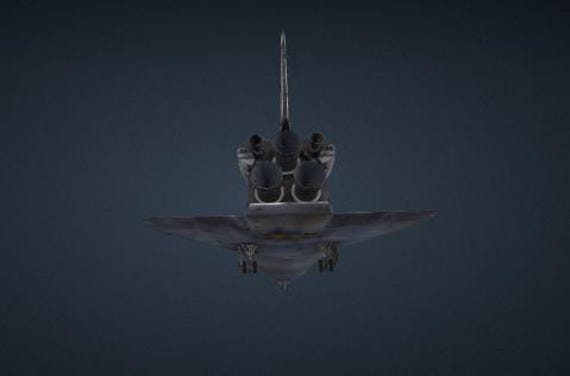 NASA Space Shuttle Discovery 3D Model (Low-Res Smithsonian OBJ) thumbnail 2