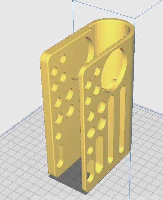 Phone and Pen Holder: Desk Organizer (3D Printed, Compact) thumbnail 2