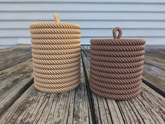Decorative Rope Canister Set thumbnail 3
