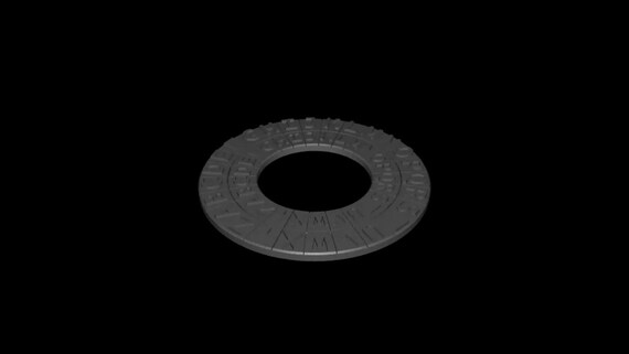 Caesar Cipher Ring: Secret Code Puzzle (3D Printed, Educational) thumbnail 3