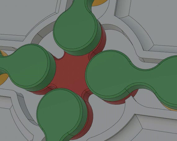 Mechanical Locking Container: Slider-Crank Lid, Multiple Sizes thumbnail 2