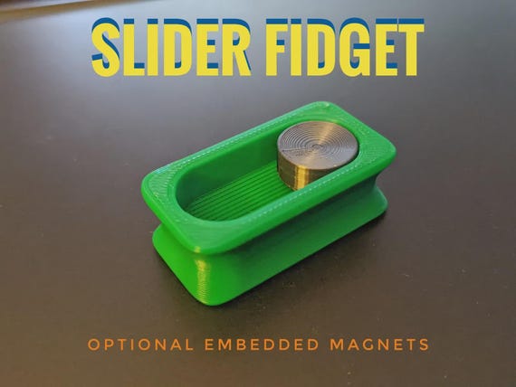Slider Fidget Toy: Magnetic Snap Motion (Compact Stress Relief)