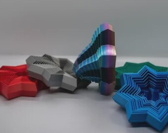 Spinning Stress Relief Toy for Anxiety & Focus | 3D Printable STL File | Stress Relief Desk Toy