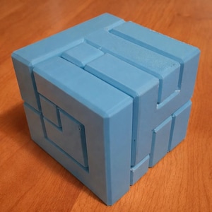 4x4 Puzzle Cube STL | Brain Teaser Gift | 3D Printable Toy