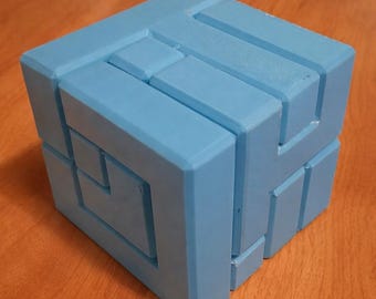4x4 Puzzle Cube STL | Brain Teaser Gift | 3D Printable Toy